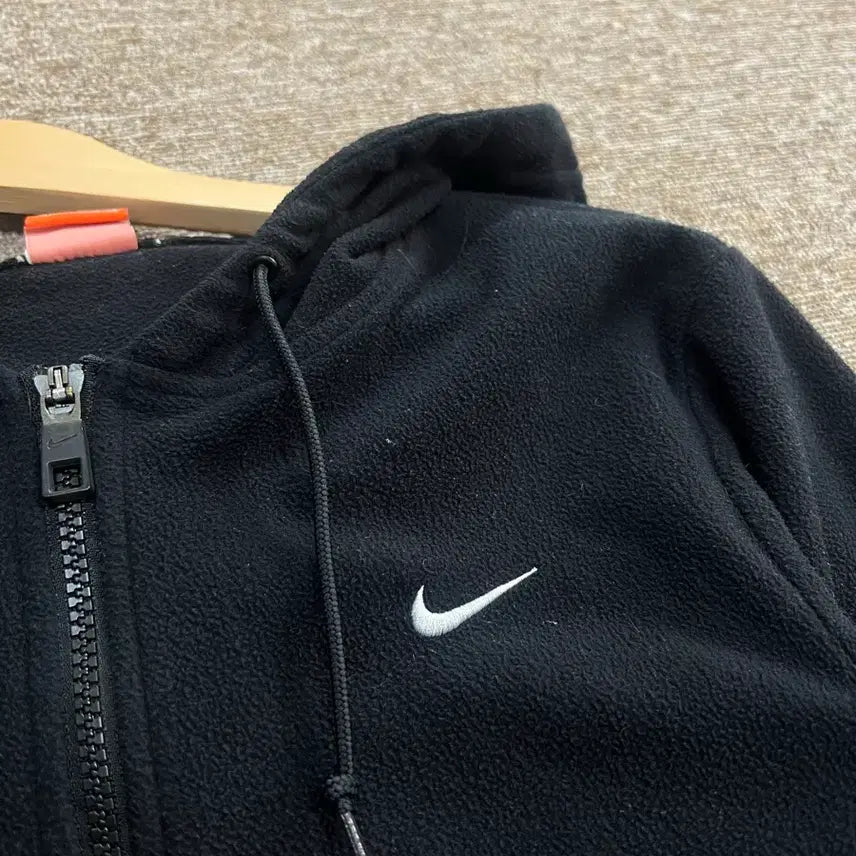 [BUNJANG] Nike Black Fleece Hoodie Zip-up (S) / 나이키 블랙 플리스 후드 집업 S