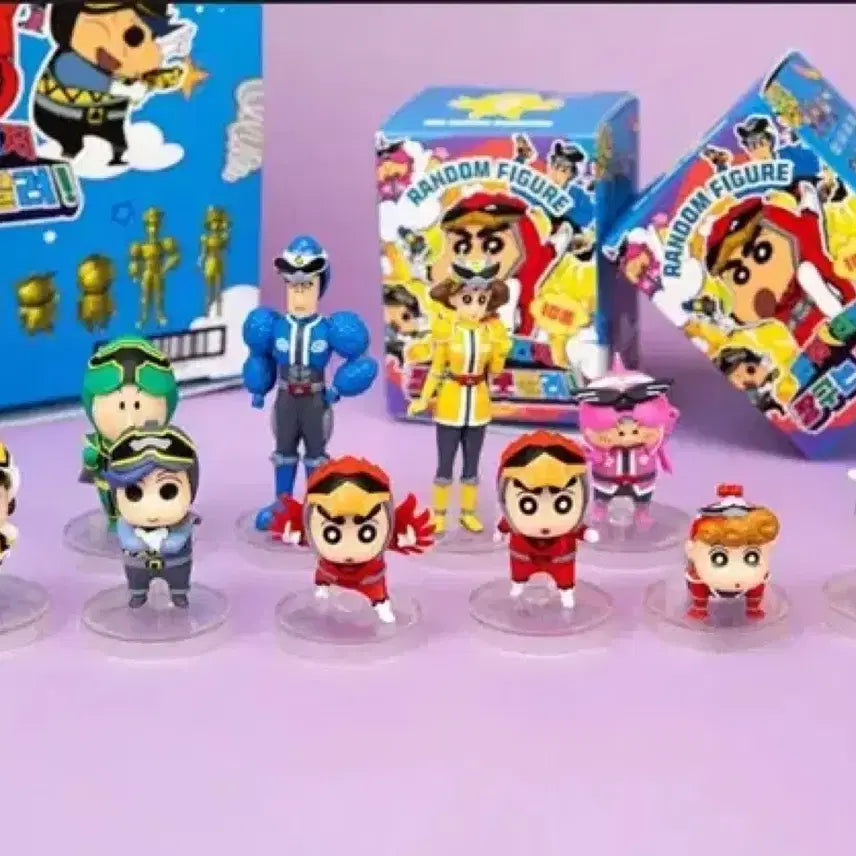 [BUNJANG] Crayon Shin-chan Power Rangers Gacha Set (10 + 3 Hidden) / 짱구 파워레인저 가챠 10종+히든3
