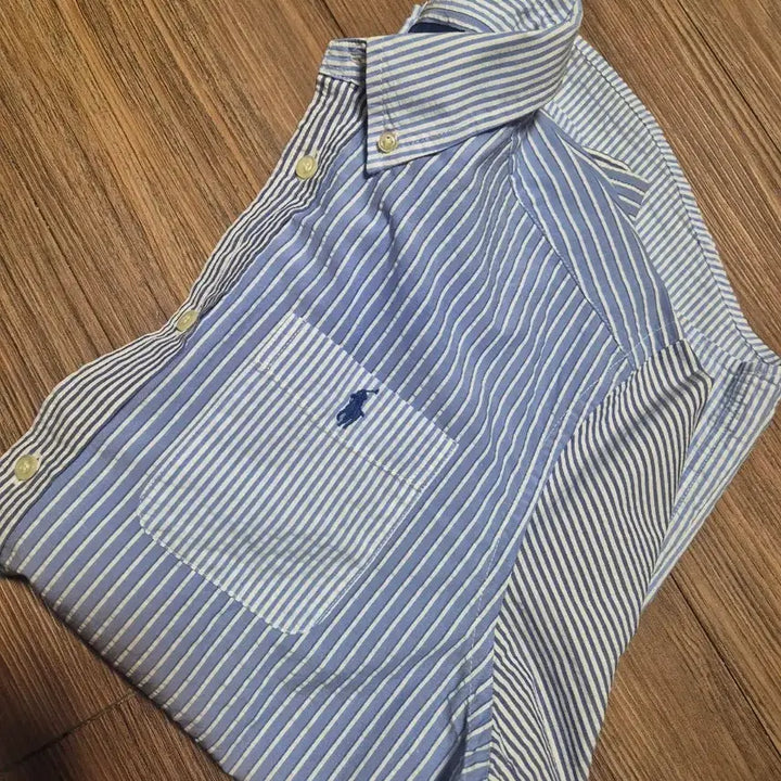 [SOLD OUT] (95) 폴로랄프로렌 시어서커 버튼다운 셔츠 보이즈XL