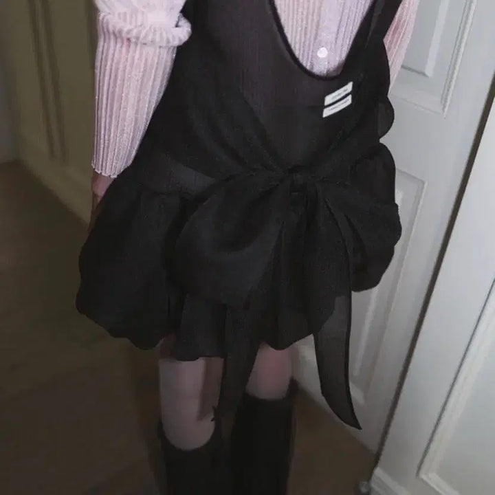 [BUNJANG] Overdue Flare Organza Balloon Mini Dress / 오버듀플레어 오간자 벌룬 미니 드레스 원피스
