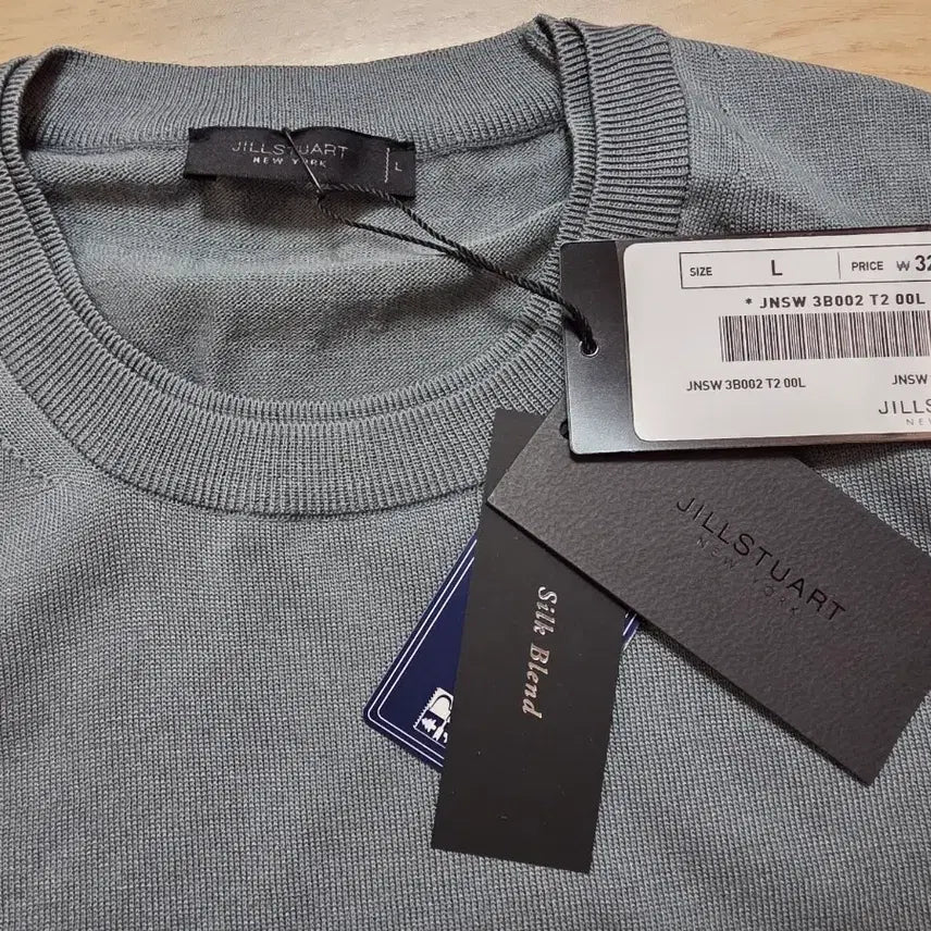 [BUNJANG] Jill Stuart New York Silk Blend Crew Neck Knit Sweater / 질스튜어트뉴욕 실크 블렌드 크루넥 니트 L 100-105 정가 32