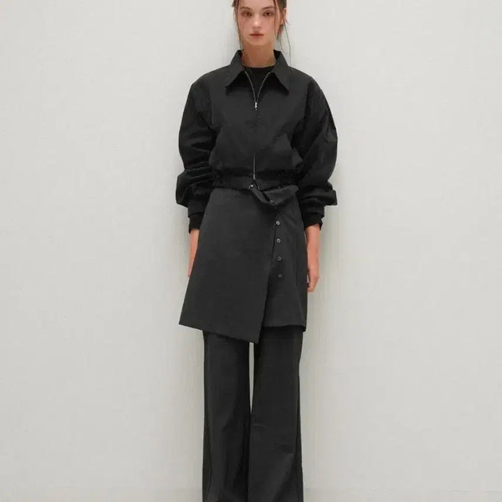 [BUNJANG] 프렙포더 Layered wrap skirt pants set / 프렙포더 Layered wrap skirt pants set