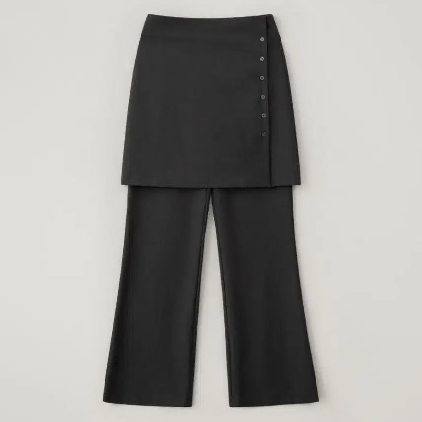 [BUNJANG] 프렙포더 Layered wrap skirt pants set / 프렙포더 Layered wrap skirt pants set