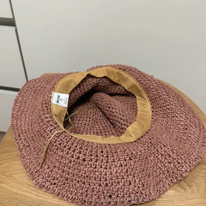 [BUNJANG] Milletage Raffia Hat Pink Straw Hat / 밀리테이지 라피아 햇 밀짚모자 핑크