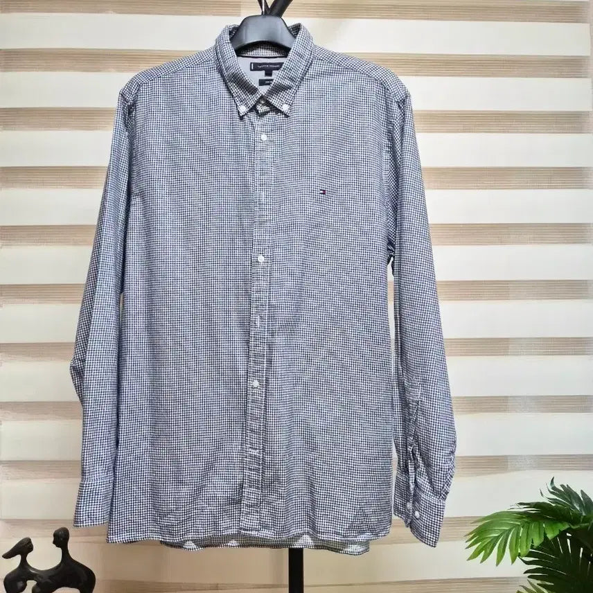 [BUNJANG] Tommy Hilfiger Gingham Check Long Sleeve Shirt (2XL) / 타미힐피거 깅엄체크 긴팔 셔츠2XL