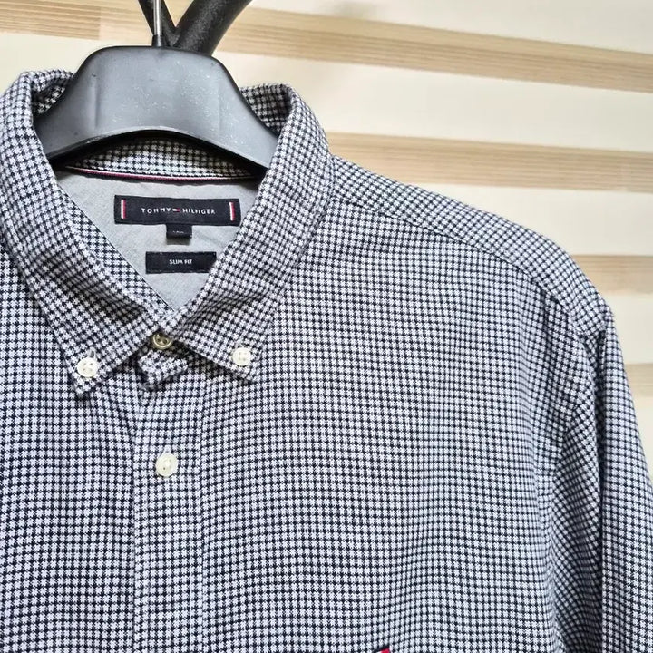 [BUNJANG] Tommy Hilfiger Gingham Check Long Sleeve Shirt (2XL) / 타미힐피거 깅엄체크 긴팔 셔츠2XL