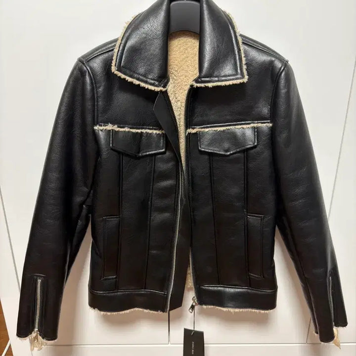 [BUNJANG] ZARA Leather Jacket S New / 자라 가죽자켓 S 새상품