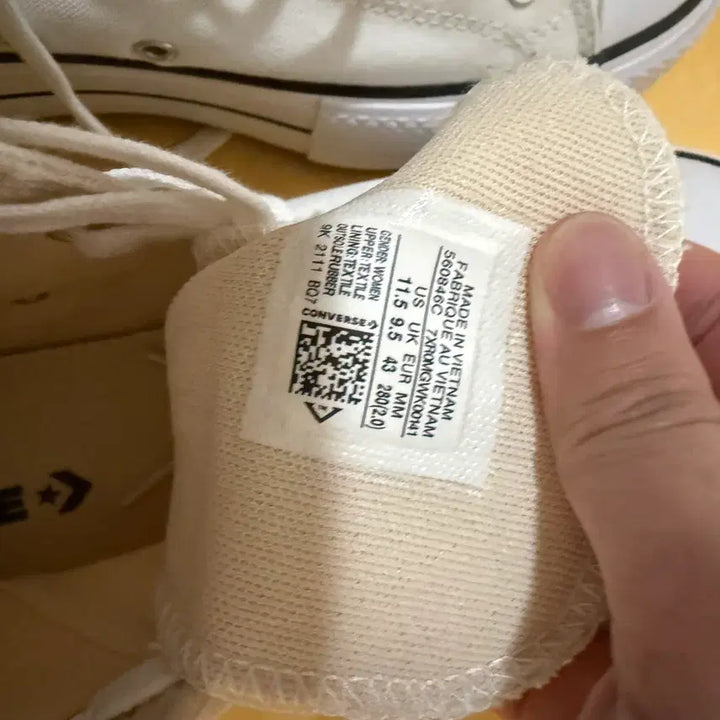 [BUNJANG] Converse Chuck Taylor All Star Lift Canvas White Sneakers / [280] 컨버스 척테일러 올스타 리프트 캔버스 화이트