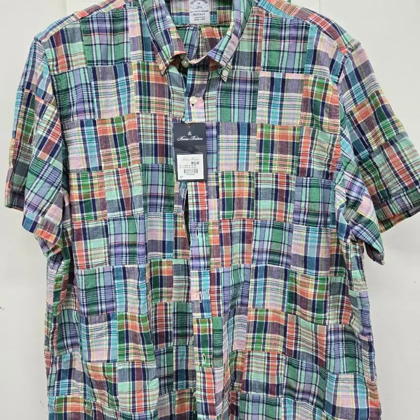 [SOLD OUT] 브룩스 브라더스 마드라스 패치워크 셔츠 XL 세제품 판매