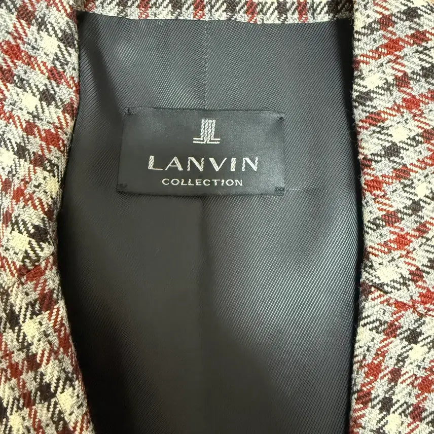 [BUNJANG] Lanvin Collection Check Jacket / Lanvin Collection 체크 자켓 (여분의 단추 포함)