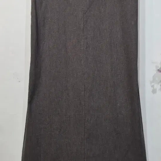 [BUNJANG] ZARA Linen Blend V-Neck Long Dress / 자라  린넨혼방  V넥 롱 원피스