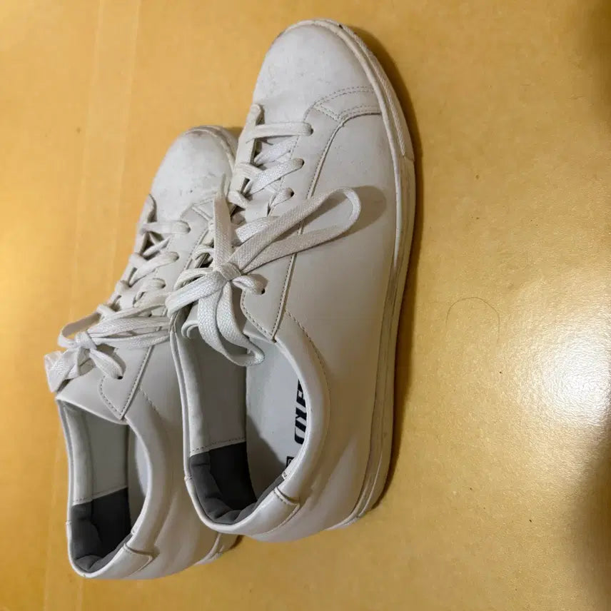 [BUNJANG] Sixfit White Sneakers - Height Increasing Version / [275] 식스핏 화이트 스니커즈 키높이 버전 1IN WHITE HI