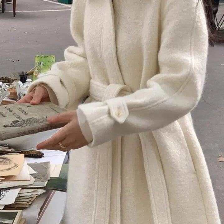 [BUNJANG] Premium Boucle Half Coat / 프리미엄 부클 하프코트