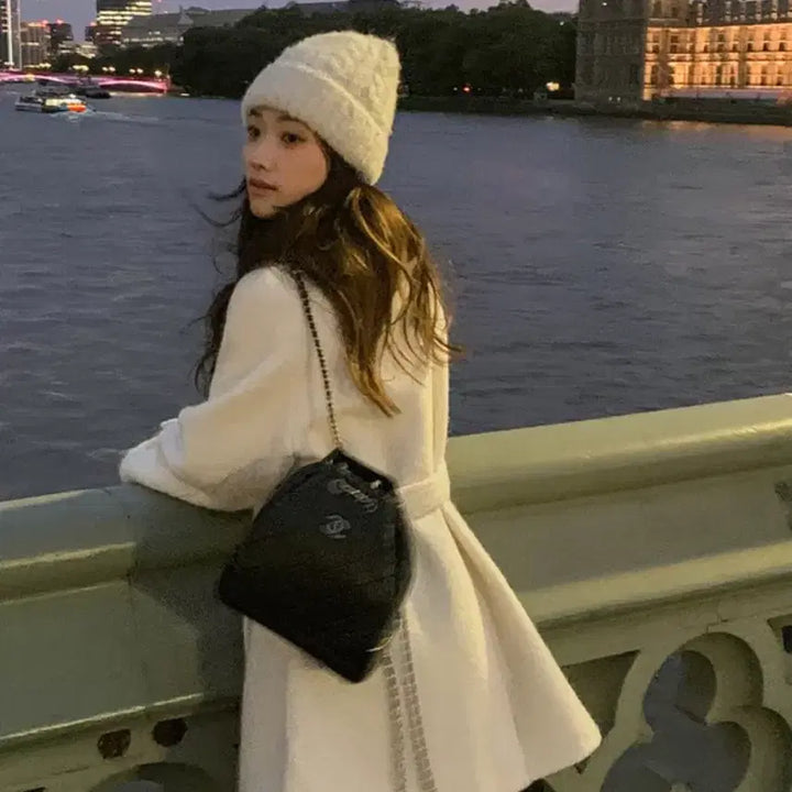 [BUNJANG] Premium Boucle Half Coat / 프리미엄 부클 하프코트