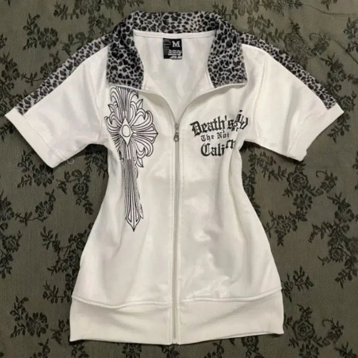[BUNJANG] Subculture Cross Print Short Sleeve T-shirt / 서브컬처 크로스 프린트 반팔티