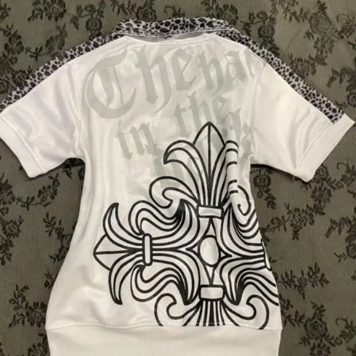 [BUNJANG] Subculture Cross Print Short Sleeve T-shirt / 서브컬처 크로스 프린트 반팔티