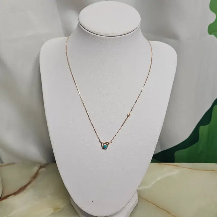 [SOLD OUT] 티르리르 로즈골드 원석 925목걸이