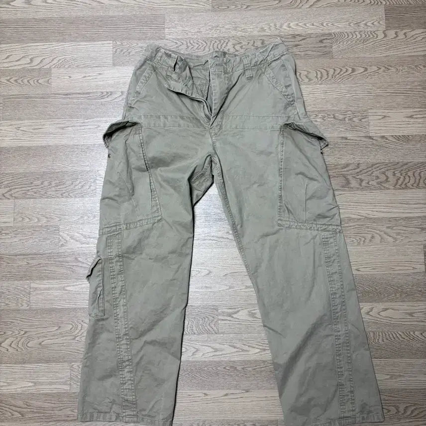 [BUNJANG] Partimento Vintage Washed Cargo Pants Beige L / 파르티멘토 빈티지 워싱 페널드 카고 팬츠 베이지 L