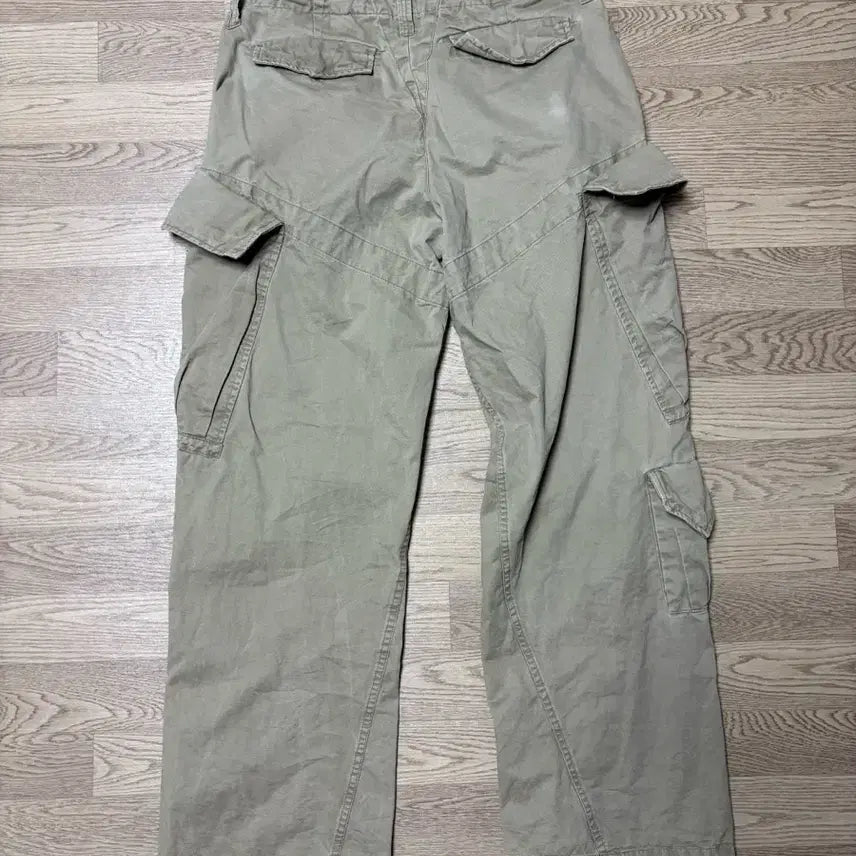 [BUNJANG] Partimento Vintage Washed Cargo Pants Beige L / 파르티멘토 빈티지 워싱 페널드 카고 팬츠 베이지 L