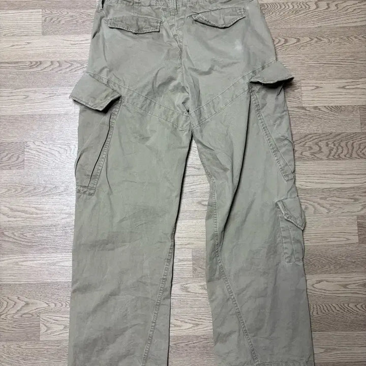 [BUNJANG] Partimento Vintage Washed Cargo Pants Beige L / 파르티멘토 빈티지 워싱 페널드 카고 팬츠 베이지 L