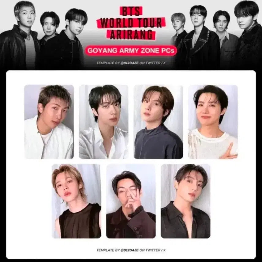 [BUNJANG] BTS ARMY ZONE Photocard Set / BTS 방탄 고양콘 아미존 ARMY ZONE 포카 세트