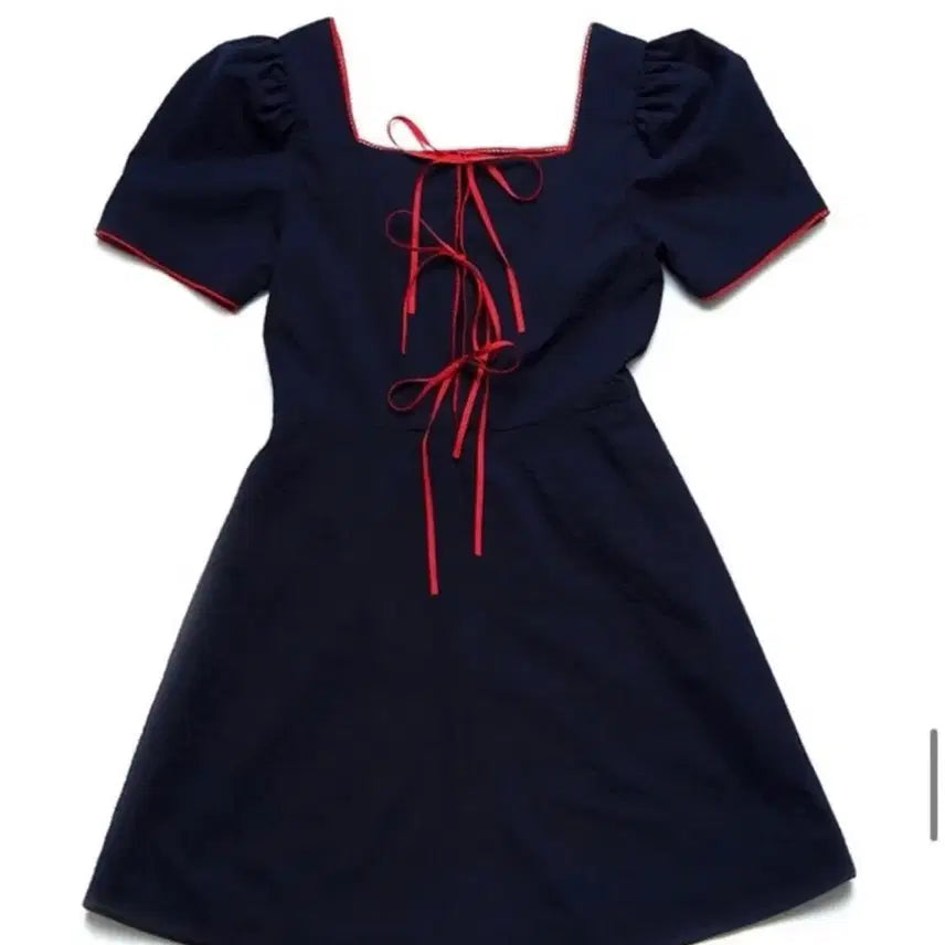 [BUNJANG] Margarine Fingers Navy Midi Dress / 마가린핑거스 네이비원피스