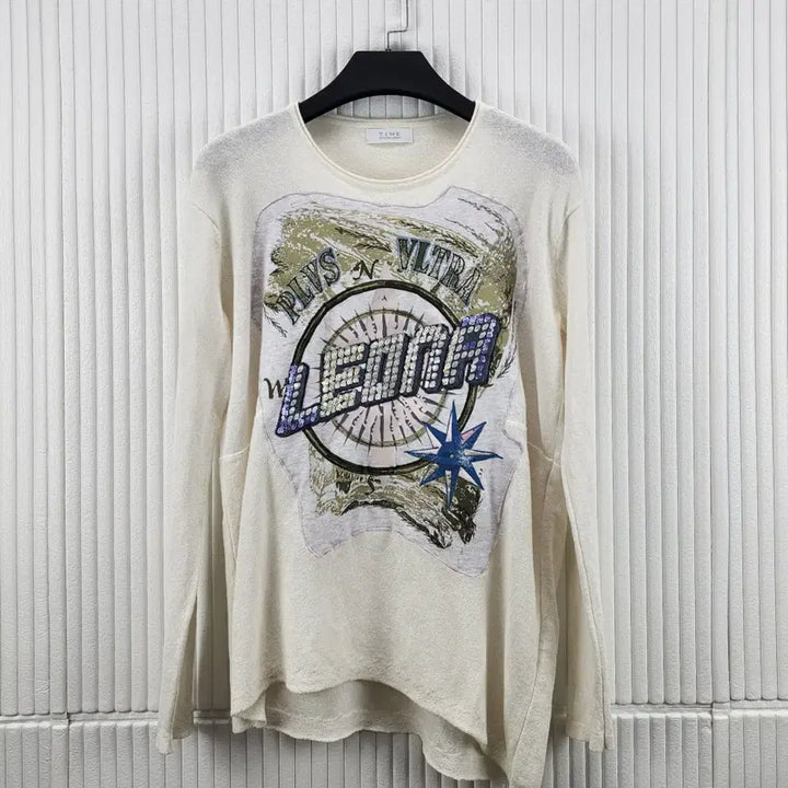 [BUNJANG] Time Postmodern Line Graphic Knit Sweater / [55]타임 포스트모던 라인 그래픽 니트