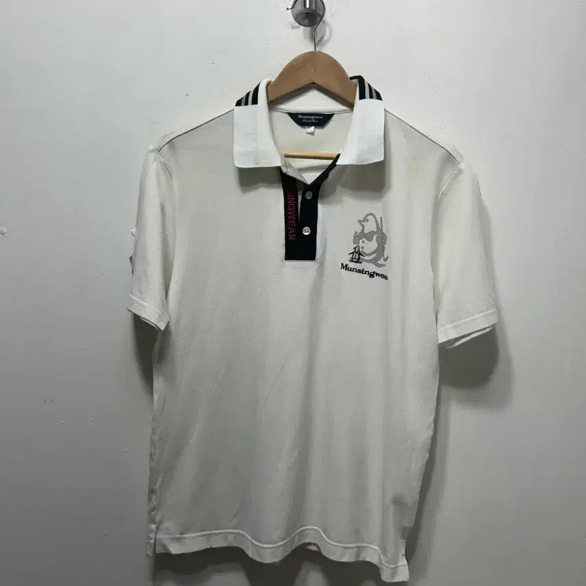 [SOLD OUT] Munsingwear 흰색 반팔 폴로티 100