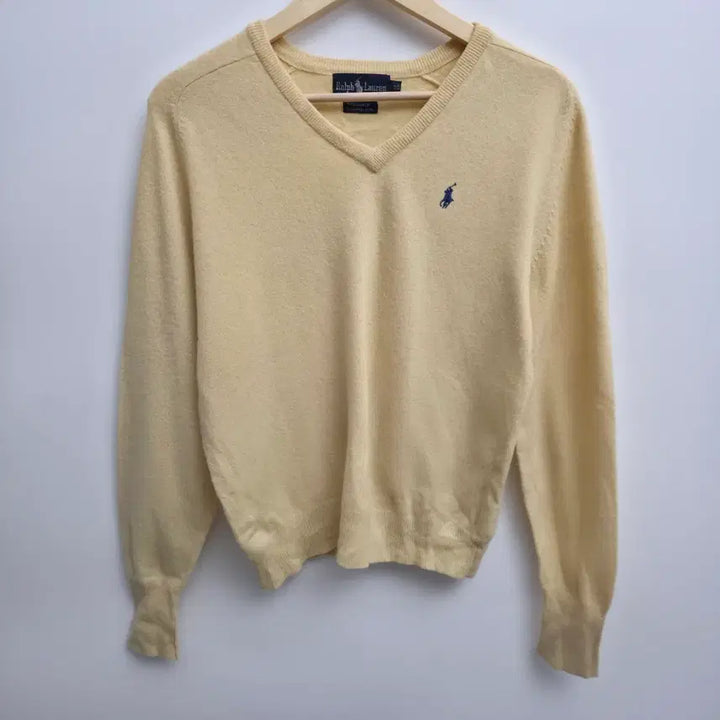 [BUNJANG] Polo Ralph Lauren Cashmere V-Neck Knit Sweater / [S] 폴로 랄프로렌 캐시미어 브이넥 니트