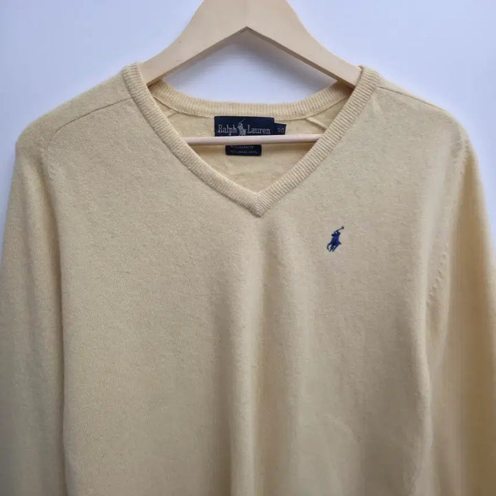 [BUNJANG] Polo Ralph Lauren Cashmere V-Neck Knit Sweater / [S] 폴로 랄프로렌 캐시미어 브이넥 니트
