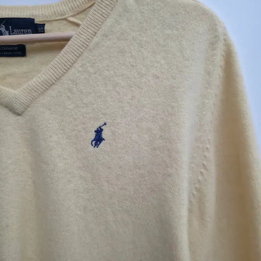 [BUNJANG] Polo Ralph Lauren Cashmere V-Neck Knit Sweater / [S] 폴로 랄프로렌 캐시미어 브이넥 니트