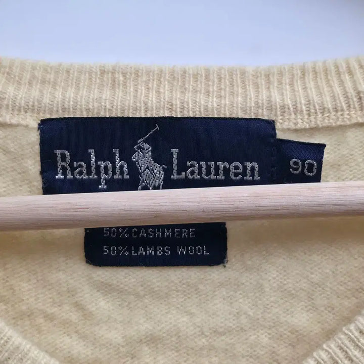 [BUNJANG] Polo Ralph Lauren Cashmere V-Neck Knit Sweater / [S] 폴로 랄프로렌 캐시미어 브이넥 니트