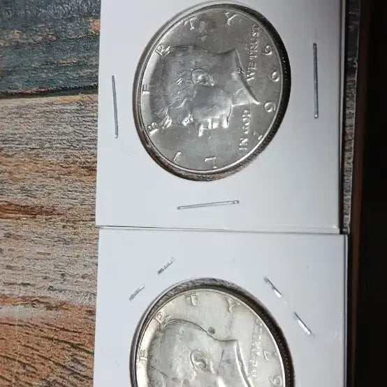 [BUNJANG] 1969 Kennedy Half Dollar Silver Coins (Set of 2) / 케네디 하프 달러 1969년 은화 2개
