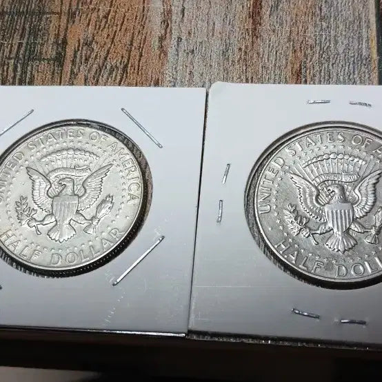 [BUNJANG] 1969 Kennedy Half Dollar Silver Coins (Set of 2) / 케네디 하프 달러 1969년 은화 2개