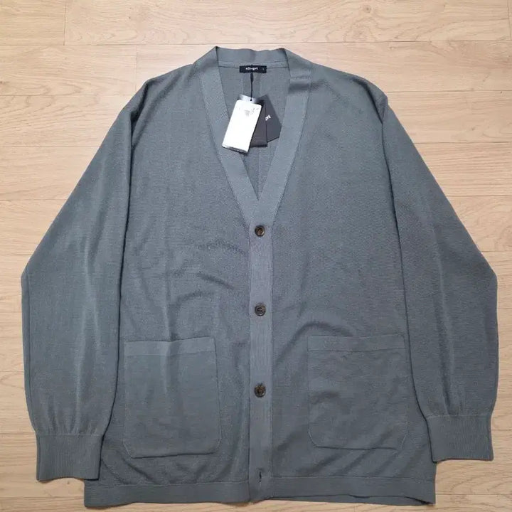 [BUNJANG] Allegri Silk Blend Cardigan L Blue Gray / 알레그리 실크 가디건 L 105 세미오버 블루그레이 정가 49만원 새제품