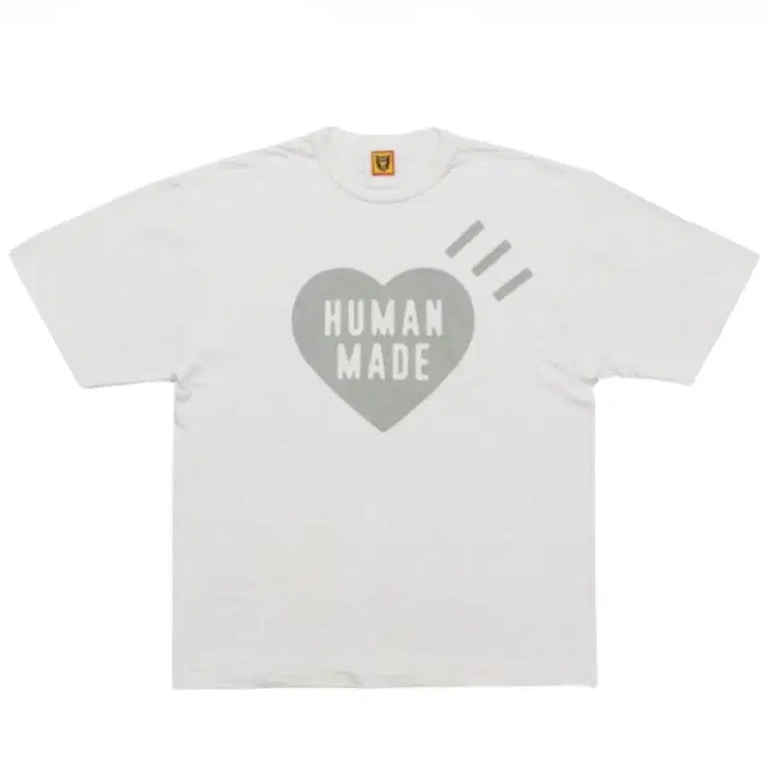 [SOLD OUT] 휴먼 메이드 하트 티셔츠 화이트 그레이 [M,L]