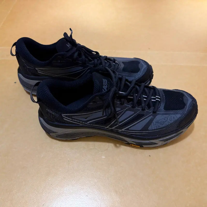 [BUNJANG] Hoka Mafate Speed 2 Black Castle Rock Running Shoes / [280] 호카 마파테 스피드2 블랙 캐슬락