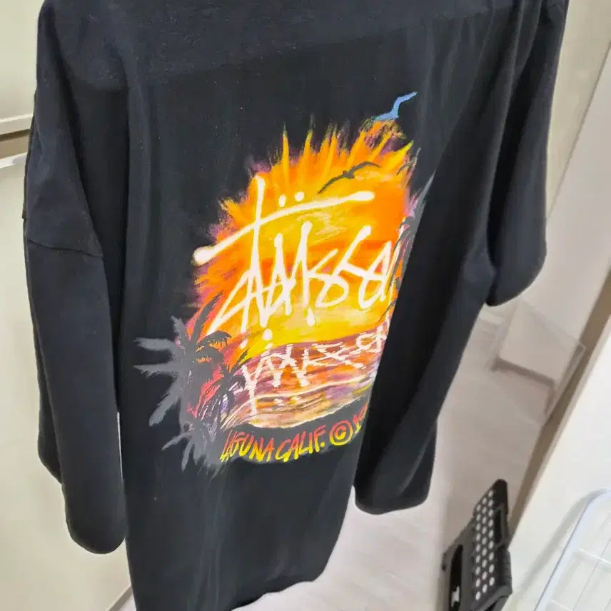 [BUNJANG] Stussy Black T-Shirt XL / 스투시 블랙 반팔 티셔츠 xl