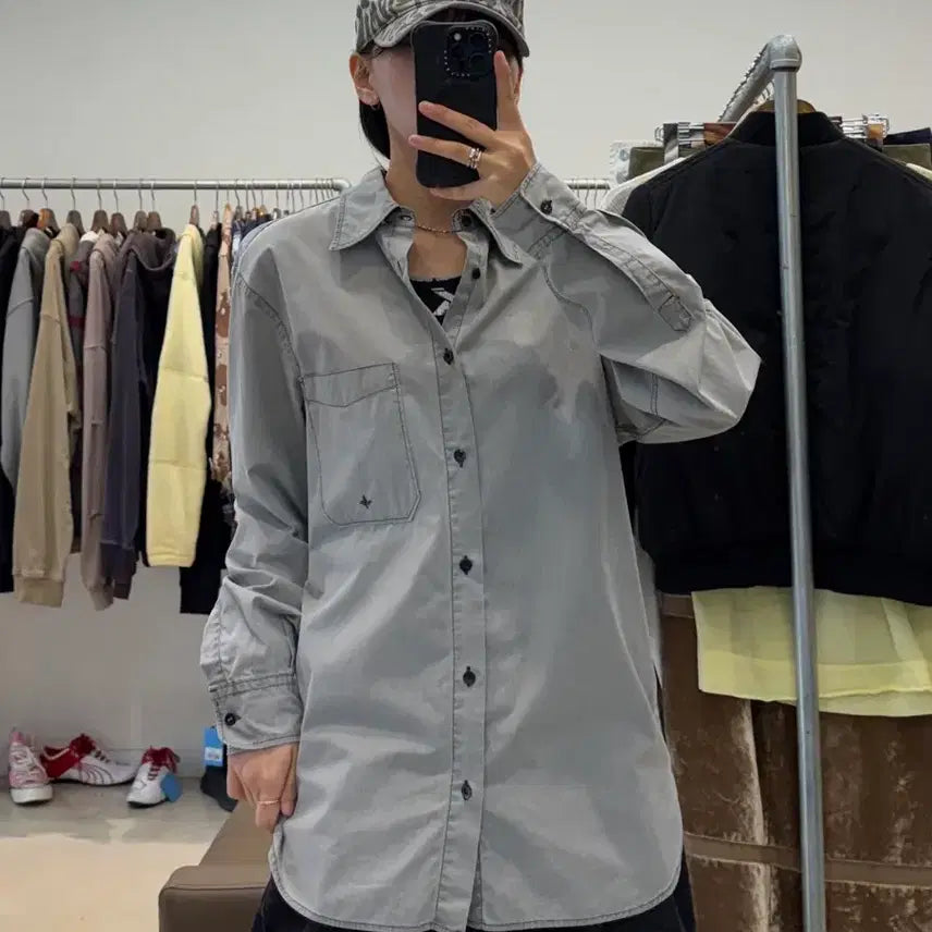 [BUNJANG] Stone Island Cotton Nylon Overshirt / 스톤아일랜드 코튼 나일론 오버셔츠