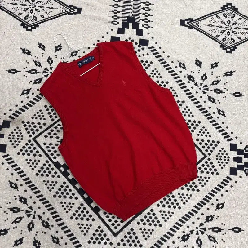 [BUNJANG] Polo Ralph Lauren Wool Knit Vest / 폴로 랄프로렌 골프 울 니트 조끼 베스트 L P00050