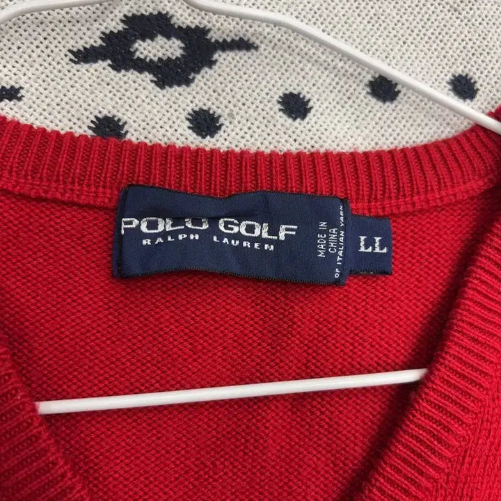 [BUNJANG] Polo Ralph Lauren Wool Knit Vest / 폴로 랄프로렌 골프 울 니트 조끼 베스트 L P00050