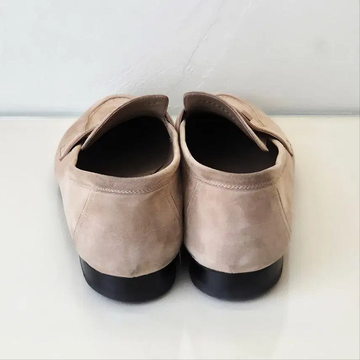 [BUNJANG] Hermes Paris Loafers Beige Camel Suede Goatskin Size 39 / 에르메스 파리 로퍼 베쥬 카멜 39 3640