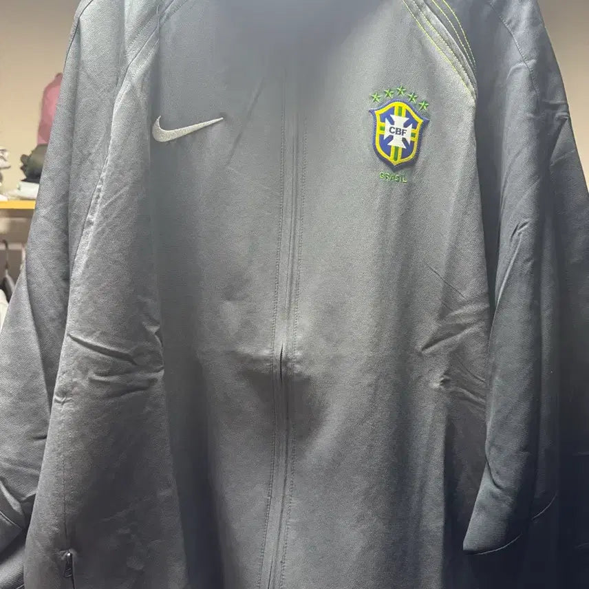 [BUNJANG] Nike Brazil 2004 Total 90 Reissue Soccer Replica Track Jacket / 나이키 브라질 2004 토탈 90 리이슈 사커 레플리카 트랙 자켓