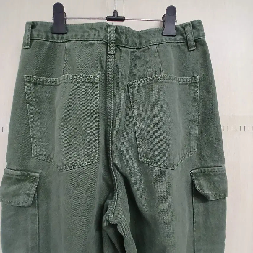 [SOLD OUT] 빈티지 그린 카고 와이드 팬츠