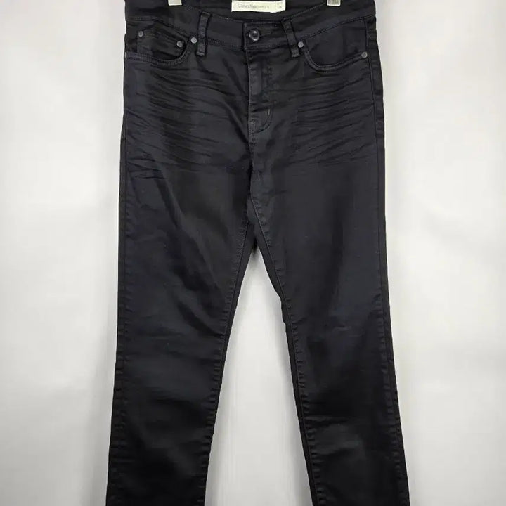 [BUNJANG] Calvin Klein Slim Straight Black Jeans / [무료배송]CK 켈빈클라인 30x34 남성 스판 슬림일자 블랙 팬츠 바지