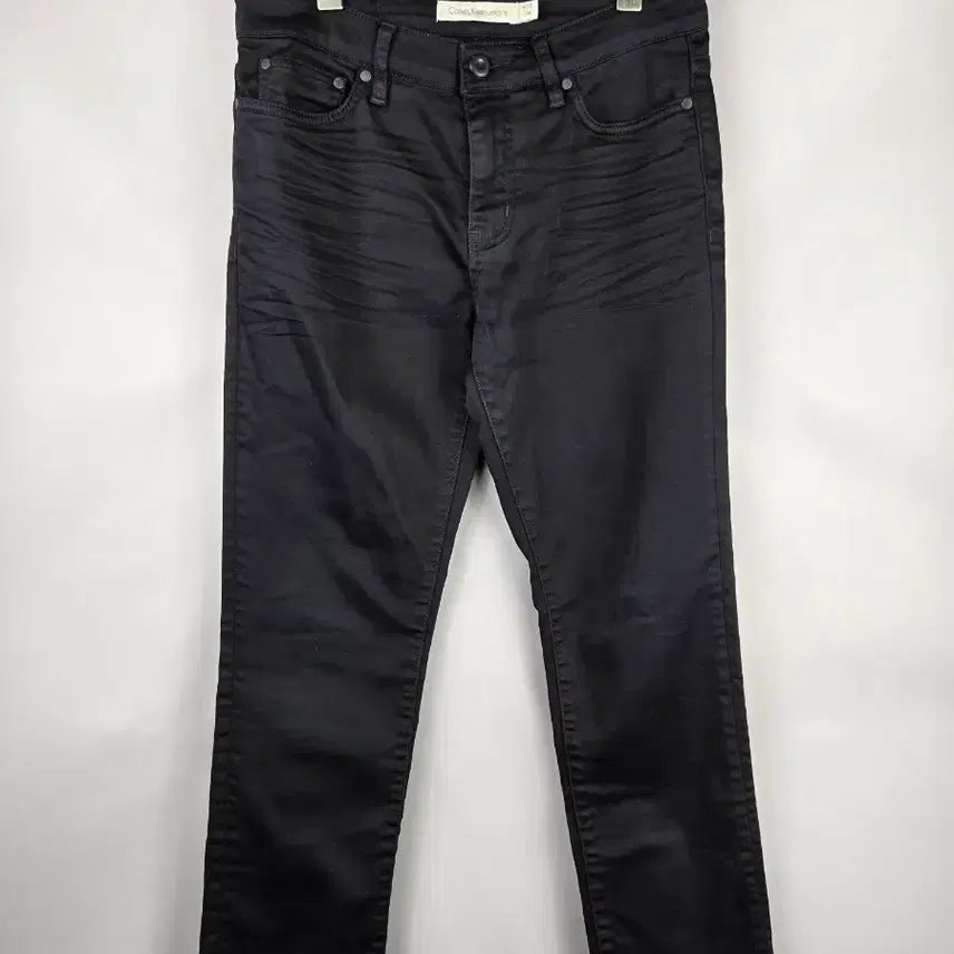 [BUNJANG] Calvin Klein Slim Straight Black Jeans / [무료배송]CK 켈빈클라인 30x34 남성 스판 슬림일자 블랙 팬츠 바지