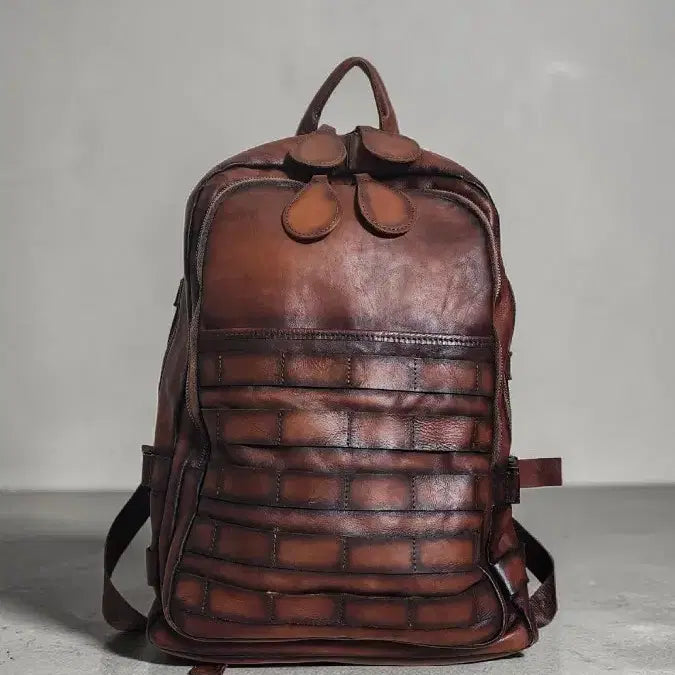 [BUNJANG] Leather Backpack / 통가죽 백팩