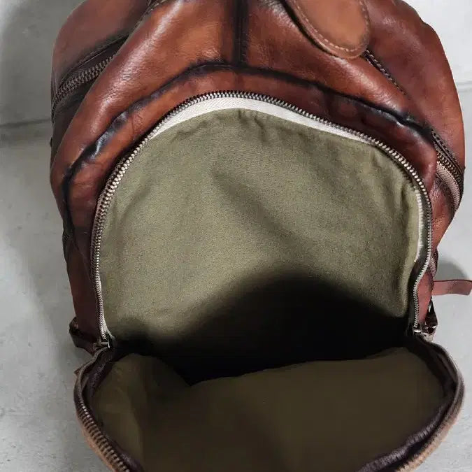 [BUNJANG] Leather Backpack / 통가죽 백팩