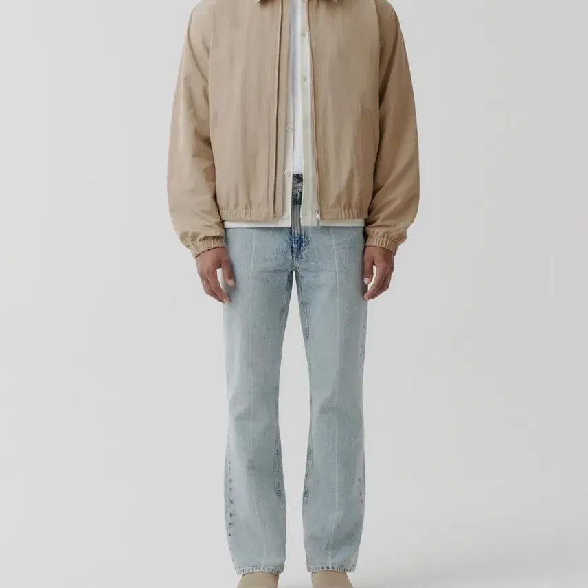 [BUNJANG] Suare Heritage Sporty Jumper Beige M / 수아레 / 헤리티지 스포티 점퍼 베이지 / M
