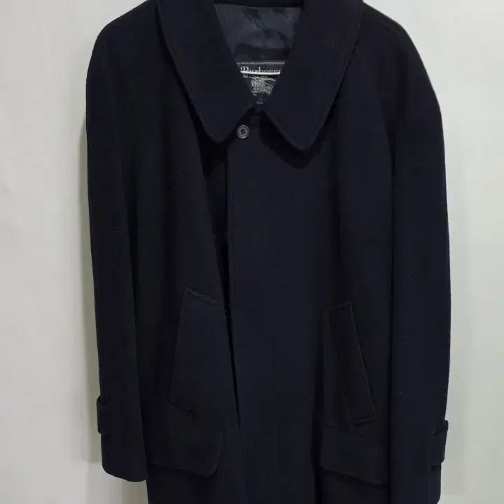 [BUNJANG] Burberry Vintage Wool Cashmere Coat Navy / 버버리 빈티지 울 캐시미어 코트 네이비